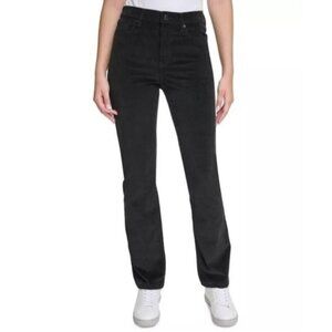 CALVIN KLEIN Classic Corduroy Pants 5-Pocket Slim Straight Leg Womens Size 4